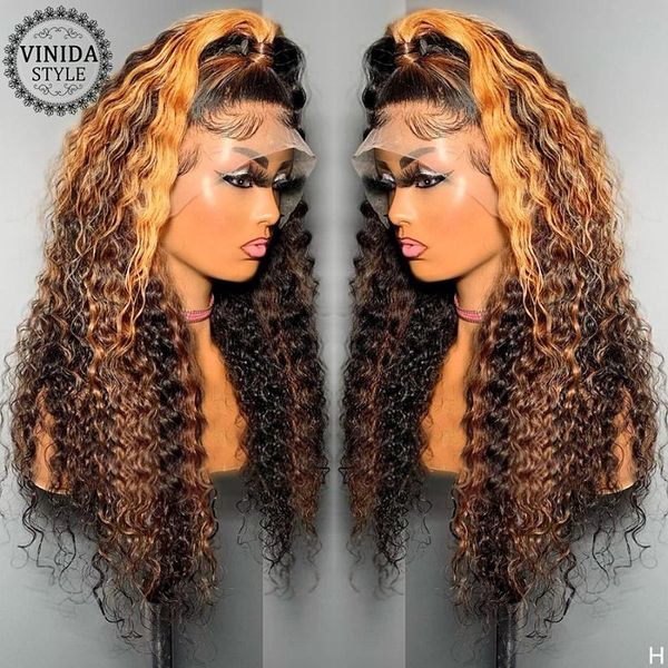 lace wigs vinida style highlight curly 13x4 front human hair 180 density brazilian non-remy pre-plucked with baby for women, Black;brown
lace wigs vinida style highlight curly 13x4 front human hair 180 density brazilian non-remy pre-plucked with baby for women, Black;brown