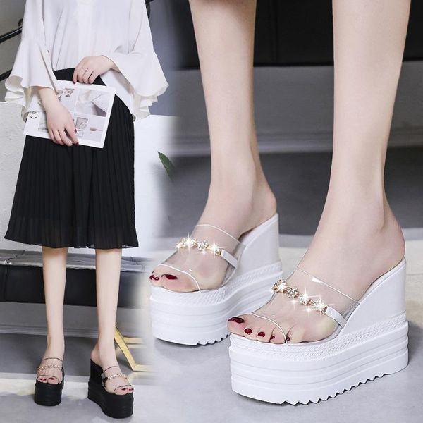 slippers 2021 style slipper female summer super-thick sole with high heel, loose cake slope and fashionable fish mouth flip-flop, Black
slippers 2021 style slipper female summer super-thick sole with high heel, loose cake slope and fashionable fish mouth flip-flop, Black