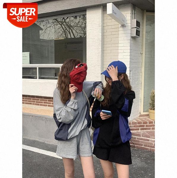 huang zheng stitching contrast color casual suit female korean style long-sleeved sweater short pants two-piece z89987 #yg6z, Black;gray
huang zheng stitching contrast color casual suit female korean style long-sleeved sweater short pants two-piece z89987 #yg6z, Black;gray