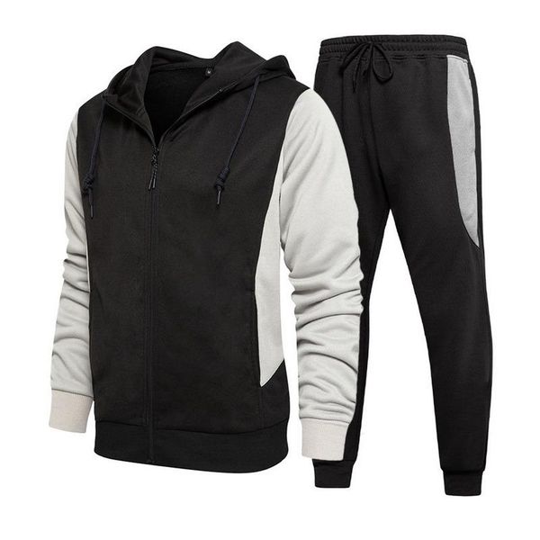 men's tracksuits shujin casual set men autumn hooded tracksuit patchwork 2 pieces jackets+pants men's sportswear zipper joggers swe, Gray
men's tracksuits shujin casual set men autumn hooded tracksuit patchwork 2 pieces jackets+pants men's sportswear zipper joggers swe, Gray