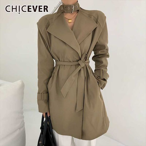 women's trench coats chicever korean windbreaker for women lapel long sleeve patchwork lace up high waist loose skirt hem clothes femal, Tan;black
women's trench coats chicever korean windbreaker for women lapel long sleeve patchwork lace up high waist loose skirt hem clothes femal, Tan;black