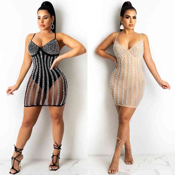 casual dresses x5238 fashionable summer nightclub style drill sling perspective women's dresses, Black;gray
casual dresses x5238 fashionable summer nightclub style drill sling perspective women's dresses, Black;gray