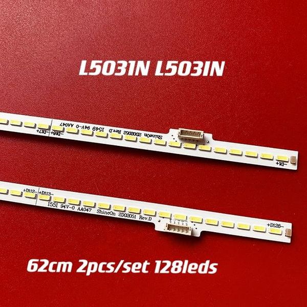 2pcs/kit led backlight strip for l503in l5031n 3x50 x3-50 tc500udj2qs5-x350 2d02051 2d02052 128 lamp 620mm strips
2pcs/kit led backlight strip for l503in l5031n 3x50 x3-50 tc500udj2qs5-x350 2d02051 2d02052 128 lamp 620mm strips