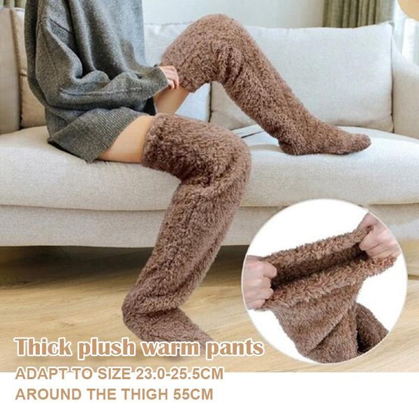 sports socks over knee high fuzzy long plush slipper stockings winter home sleeping xr-, Black
sports socks over knee high fuzzy long plush slipper stockings winter home sleeping xr-, Black
