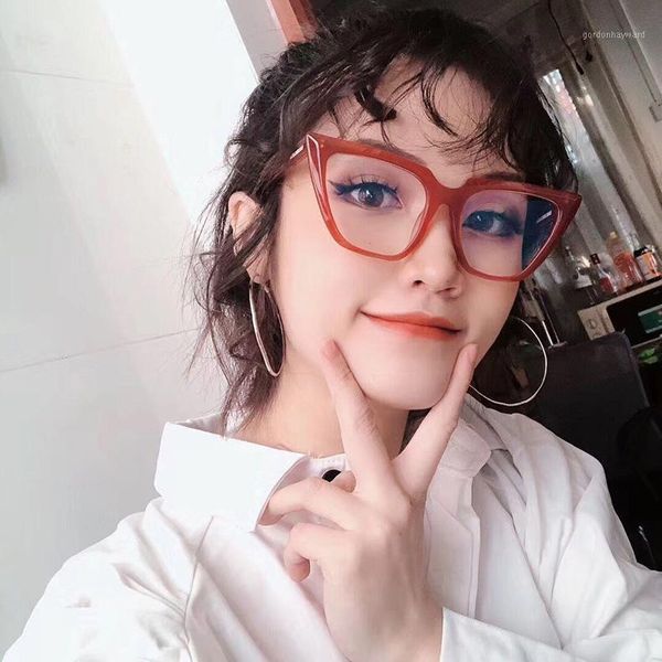 fashion cat eye sunglasses woman glasses retro oversized frame female lens flat light, White;black
fashion cat eye sunglasses woman glasses retro oversized frame female lens flat light, White;black