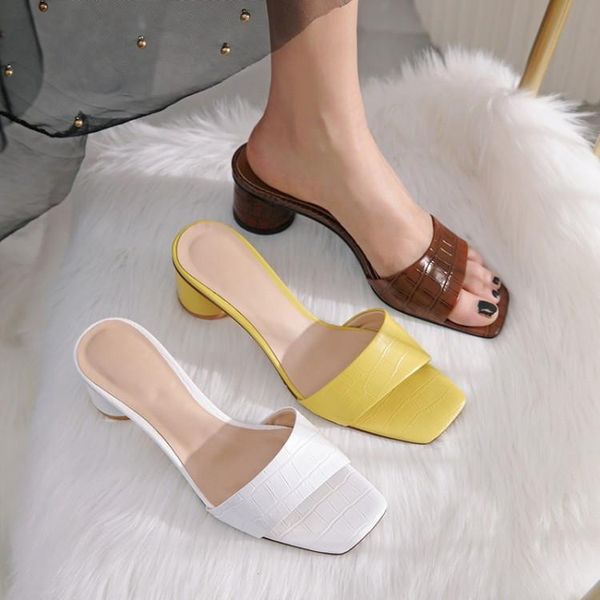 slippers pxelena ladies summer 2021 round med heels retro party date women slides real genuine leather white, Black
slippers pxelena ladies summer 2021 round med heels retro party date women slides real genuine leather white, Black