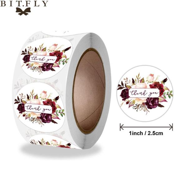 party decoration 500pcs/roll labels 1 inch floral thank you stickers for wedding birthday pretty gift cards envelope sealing label
party decoration 500pcs/roll labels 1 inch floral thank you stickers for wedding birthday pretty gift cards envelope sealing label