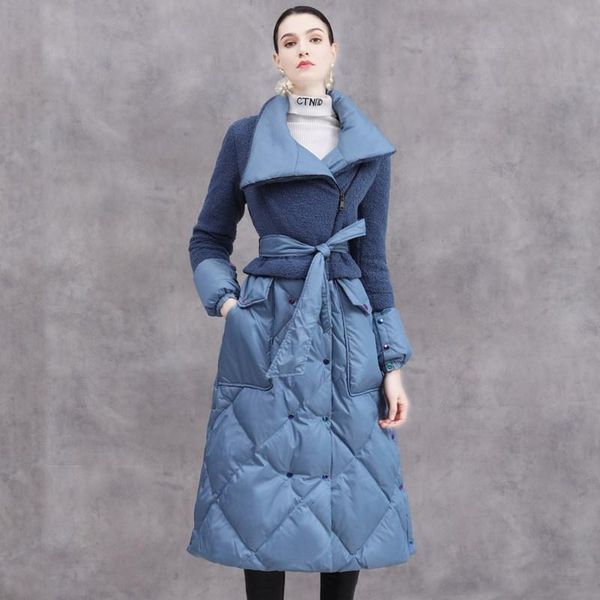 Women's Down & Parkas Winter Eva freedom oversized warm fluffy down coat female over the knee longer catwalk sheep fur stitching duck j, Black
Women's Down & Parkas Winter Eva freedom oversized warm fluffy down coat female over the knee longer catwalk sheep fur stitching duck j, Black