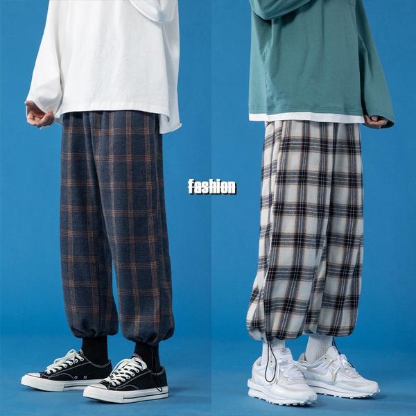 men's pants plaid joggers men 2021 comfortable pant summer loose casual all-match korean retro harajuku punk, Black
men's pants plaid joggers men 2021 comfortable pant summer loose casual all-match korean retro harajuku punk, Black