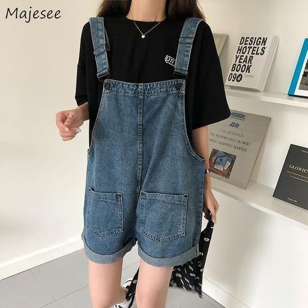 women's jumpsuits & rompers women summer denim playsuits streetwear vintage loose pockets fashion wide leg casual students female ulzza, Black;white
women's jumpsuits & rompers women summer denim playsuits streetwear vintage loose pockets fashion wide leg casual students female ulzza, Black;white