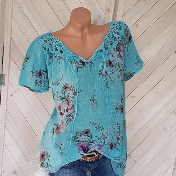 women's blouses & shirts flower blouse women lace fashion elegant floral girl print pullover button short sleeve female casual bottom, White
women's blouses & shirts flower blouse women lace fashion elegant floral girl print pullover button short sleeve female casual bottom, White