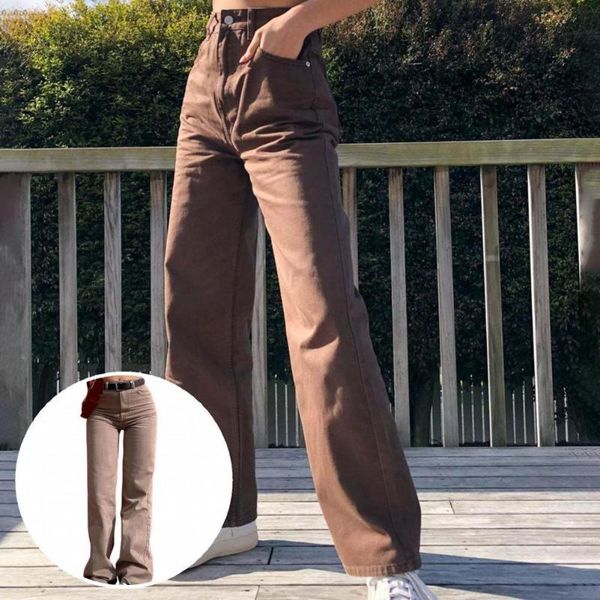 women's jeans wear resistant fashionable fedeless straight leg long lady pants all match for shopping, Blue
women's jeans wear resistant fashionable fedeless straight leg long lady pants all match for shopping, Blue