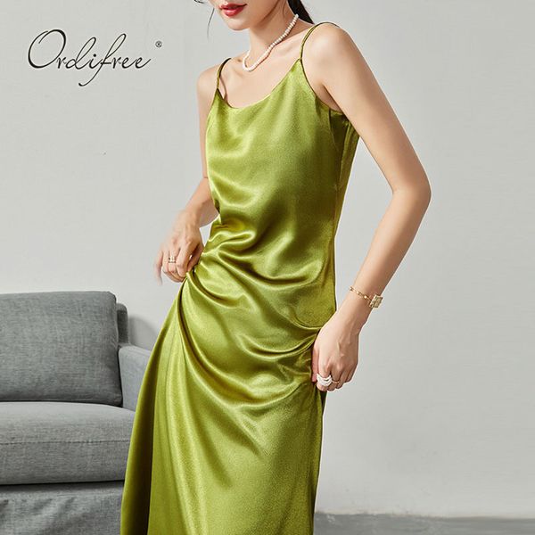 summer vintage women satin party spaghetti solid strap silk long slip dress 210415, Black;gray
summer vintage women satin party spaghetti solid strap silk long slip dress 210415, Black;gray