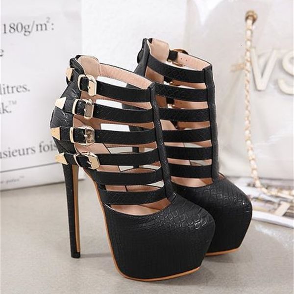 16cm nightclub hollow out t strappy pumps super platform high heels designer women shoes, Black
16cm nightclub hollow out t strappy pumps super platform high heels designer women shoes, Black
