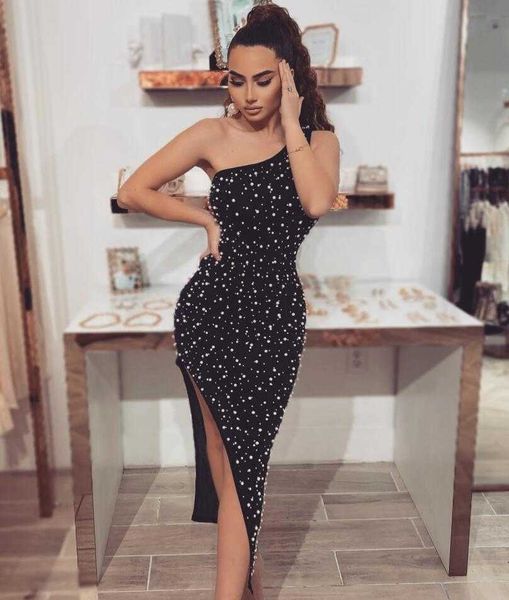 women one shoulder beading bodycon bandage dress jag designer summer chic evening celebrity party vestido 210527, Black;gray
women one shoulder beading bodycon bandage dress jag designer summer chic evening celebrity party vestido 210527, Black;gray