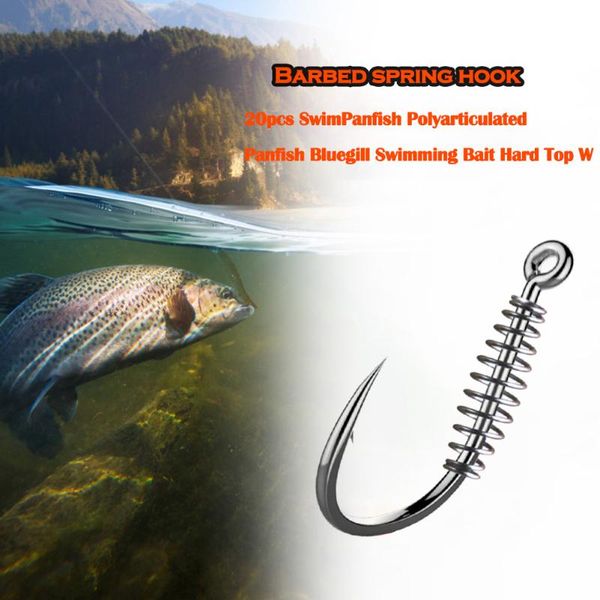 carbon steel spring hook jig fishing tackle compression resistance barbed swivel carp hooks outdoor
carbon steel spring hook jig fishing tackle compression resistance barbed swivel carp hooks outdoor