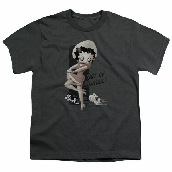 betty boop out of control kids youth t shirt licensed cartoon tee charcoal, White;black
betty boop out of control kids youth t shirt licensed cartoon tee charcoal, White;black