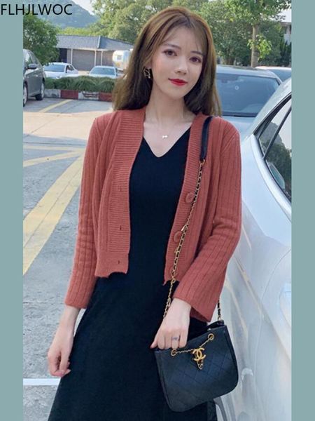 women's knits & tees 2021 matching clothes outfits girls women knitted coat outwear solid pink single breasted button short sweater car, White
women's knits & tees 2021 matching clothes outfits girls women knitted coat outwear solid pink single breasted button short sweater car, White