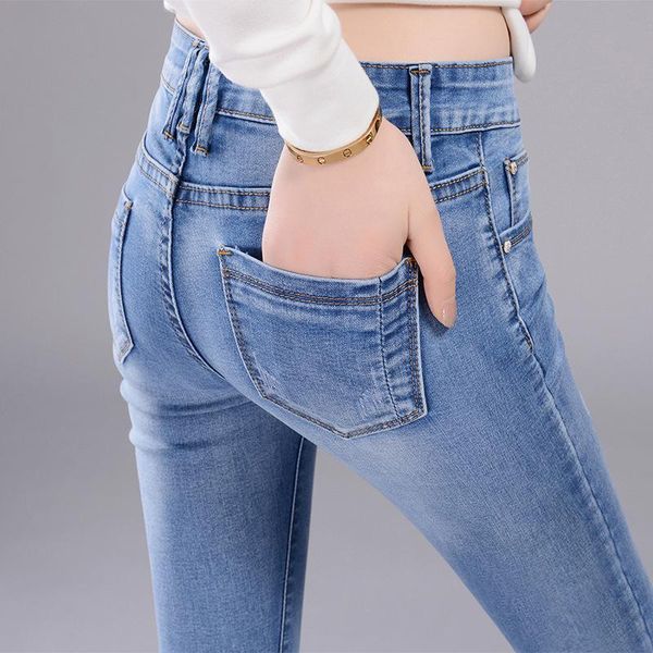 women's jeans women spring and autumn light blue womens style skinny pencil pants korean-style elasticity breathable
women's jeans women spring and autumn light blue womens style skinny pencil pants korean-style elasticity breathable