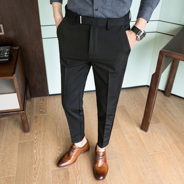 men's suits & blazers business dress pants men solid color office social formal suit casual streetwear wedding trousers pantalon homme, White;black
men's suits & blazers business dress pants men solid color office social formal suit casual streetwear wedding trousers pantalon homme, White;black