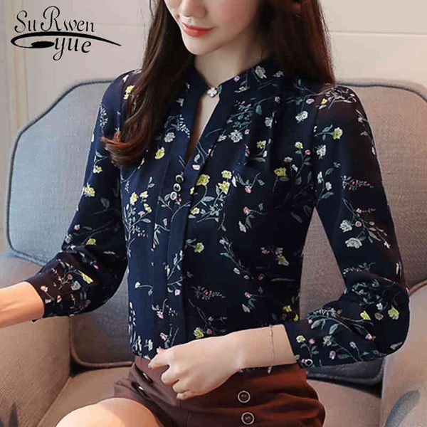 fashion long sleeve ol women blouse shirt floral print chiffon ladies feminine blusas z0001 40 210521, White
fashion long sleeve ol women blouse shirt floral print chiffon ladies feminine blusas z0001 40 210521, White