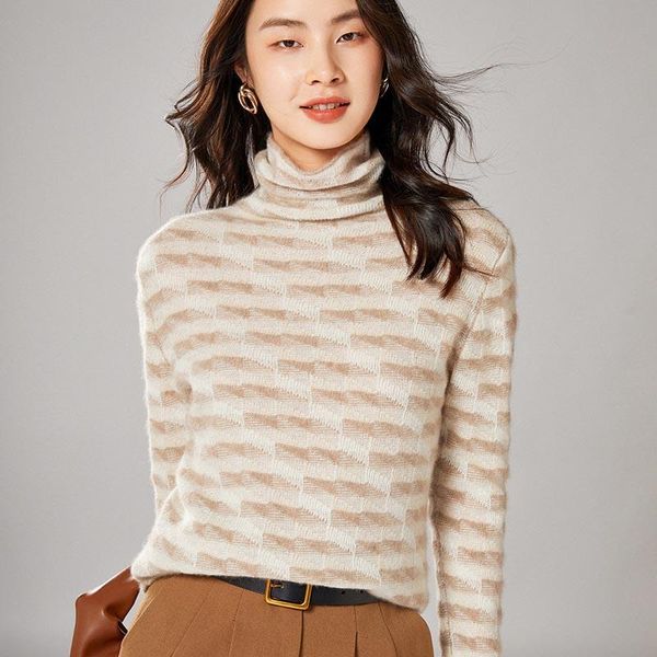 women's sweaters pullover sweater women pile collar 2021 early autumn style striped fashion intarsia pure wool knitted bottoming shirt, White;black
women's sweaters pullover sweater women pile collar 2021 early autumn style striped fashion intarsia pure wool knitted bottoming shirt, White;black