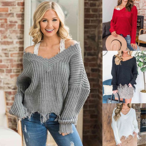 fashion sweater fine woolen autumn and winter 2021 women's t-shirt deep v-neck open navel tassel, White;black
fashion sweater fine woolen autumn and winter 2021 women's t-shirt deep v-neck open navel tassel, White;black