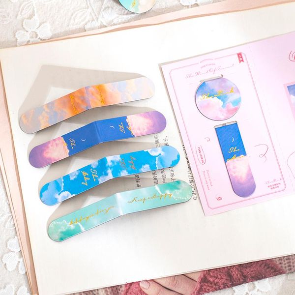 yoofun 2pcs/pack ins magnetic bookmarks sky clouds page markers clips bookmark for student office school reading stationery
yoofun 2pcs/pack ins magnetic bookmarks sky clouds page markers clips bookmark for student office school reading stationery
