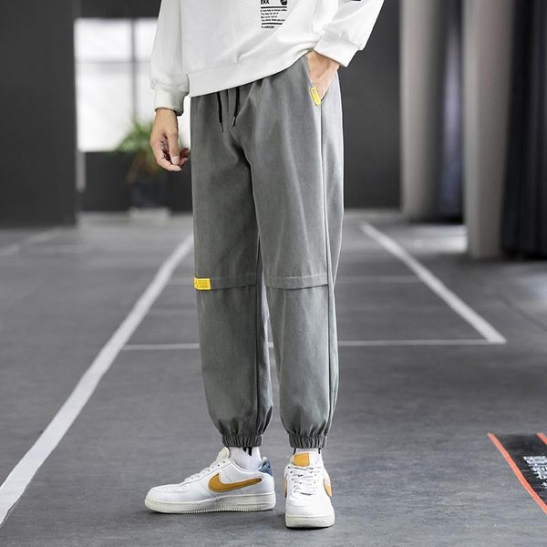 men's pants men korean style harem design super pure color loose fit retro sweatpants street wear, Black
men's pants men korean style harem design super pure color loose fit retro sweatpants street wear, Black