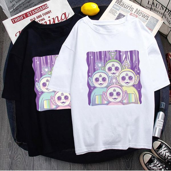 funny summer cotton printed harajuku womens t shirt korean clothes oversized camiseta mujer tee femme, White
funny summer cotton printed harajuku womens t shirt korean clothes oversized camiseta mujer tee femme, White