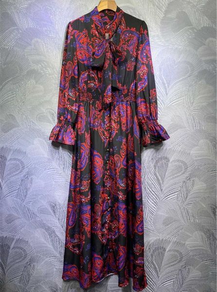 casual dresses 2021 floral spring print bowtie dress women elegant c722, Black;gray
casual dresses 2021 floral spring print bowtie dress women elegant c722, Black;gray