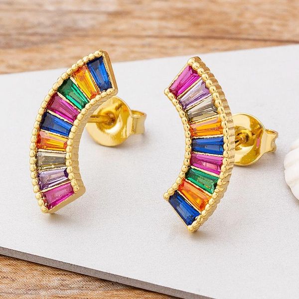 stud design bohemian gold rainbow rhineston crystal earrings for women luxury fashion colorful party anniversary jewelry gifts, Golden;silver
stud design bohemian gold rainbow rhineston crystal earrings for women luxury fashion colorful party anniversary jewelry gifts, Golden;silver