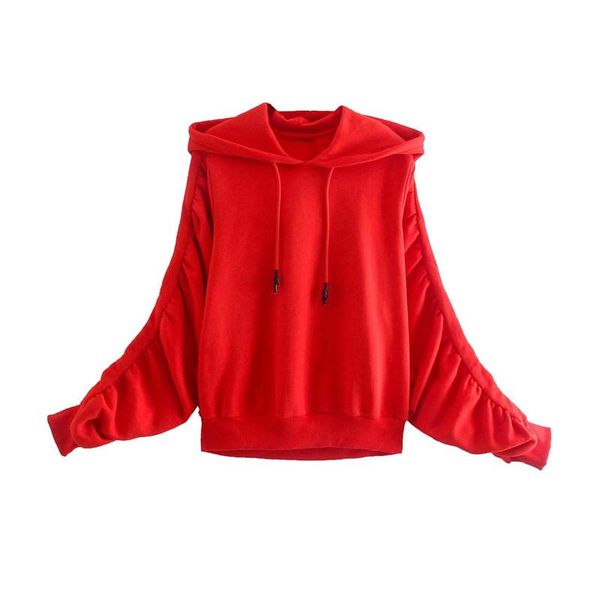 women's hoodies & sweatshirts mesttraf women 2021 fashion loose ribbed vintage long sleeve folds decoration female pullovers streetwear, Black
women's hoodies & sweatshirts mesttraf women 2021 fashion loose ribbed vintage long sleeve folds decoration female pullovers streetwear, Black