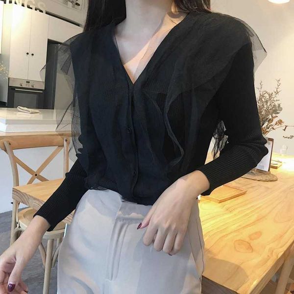 spring autumn chic cardigan women lace knit long sleeve v-neck casual sleeve sweater coat jacket 210601, White
spring autumn chic cardigan women lace knit long sleeve v-neck casual sleeve sweater coat jacket 210601, White