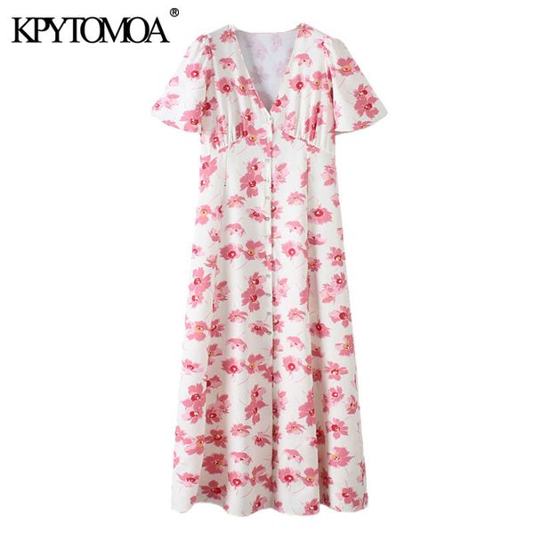women chic fashion floral print buttons midi dress vintage v neck short sleeve female dresses vestidos mujer 210416, Black;gray
women chic fashion floral print buttons midi dress vintage v neck short sleeve female dresses vestidos mujer 210416, Black;gray