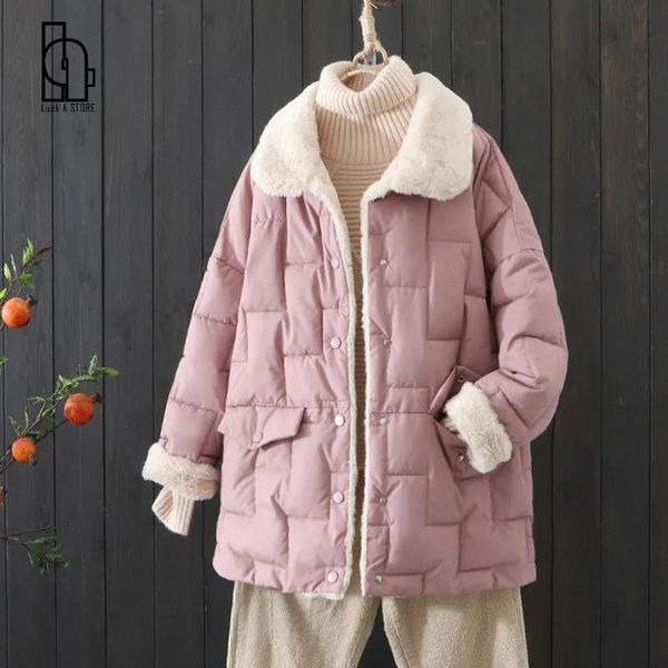 women's down & parkas women 2021 solid color long sleeve winter jacket coats plus velvet thick coat female warm lamb wool, Black
women's down & parkas women 2021 solid color long sleeve winter jacket coats plus velvet thick coat female warm lamb wool, Black