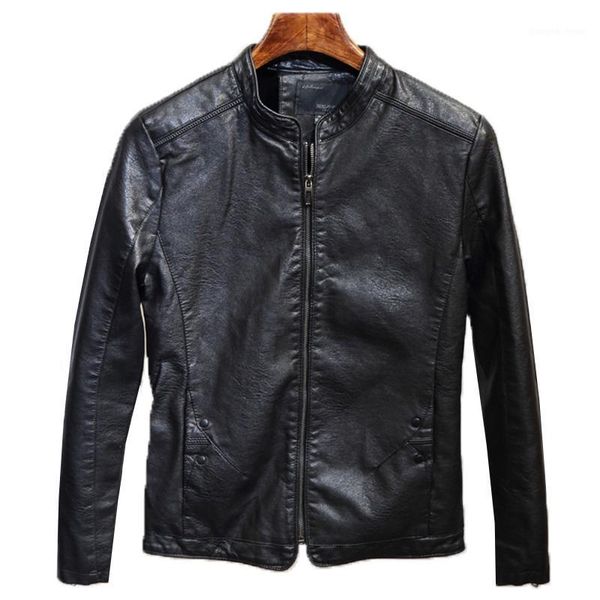 men's fur & faux trendy autumn and winter thin plush leather jacket men classic stand collar slim handsome motorcycle deri ceket, Black
men's fur & faux trendy autumn and winter thin plush leather jacket men classic stand collar slim handsome motorcycle deri ceket, Black