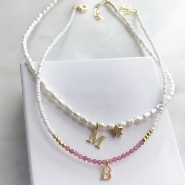 stainless custom steel letter natural freshwater pearl women's necklace five-pointed star accessories boutique jewelry, Silver
stainless custom steel letter natural freshwater pearl women's necklace five-pointed star accessories boutique jewelry, Silver