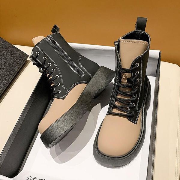 boots women fall/winter 2021 students british style retro handsome thick-soled short ladies., Black
boots women fall/winter 2021 students british style retro handsome thick-soled short ladies., Black