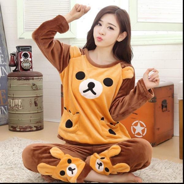 2 piece cute bear pajama womens sleepwears set nightwear pijama home suit women loungewear lingerie flannel winter warm pyjama two, Black;red
2 piece cute bear pajama womens sleepwears set nightwear pijama home suit women loungewear lingerie flannel winter warm pyjama two, Black;red