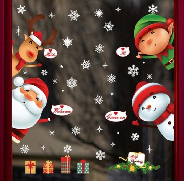 window stickers 1 pcs christmas sticker pvc static snowflake santa claus elk color glass home decoration
window stickers 1 pcs christmas sticker pvc static snowflake santa claus elk color glass home decoration