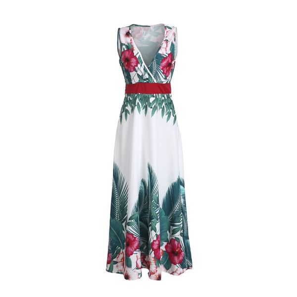 casual dresses summer lady floral boho beach maxi dress v neck print evening party sundress long, Black;gray
casual dresses summer lady floral boho beach maxi dress v neck print evening party sundress long, Black;gray