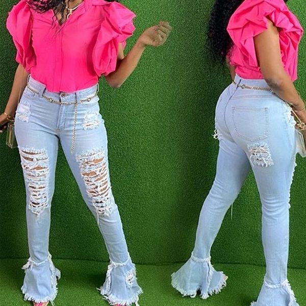 ripped jeans for women clothes jean fashion skinny bell bottom flare female casual elegant hole party denim pants, Blue
ripped jeans for women clothes jean fashion skinny bell bottom flare female casual elegant hole party denim pants, Blue