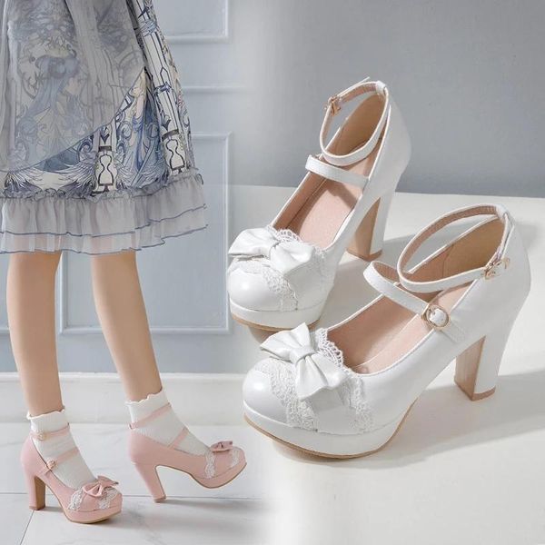 sandals summer ladies heels sweet platform cute bow lace princess mary jane lolita shoes party high heel 8.5 cm buckle women pumps pink, Black
sandals summer ladies heels sweet platform cute bow lace princess mary jane lolita shoes party high heel 8.5 cm buckle women pumps pink, Black