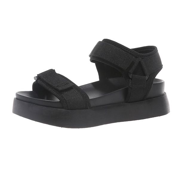 dress shoes ins sandals 2021 summer student fairy style fashion korean wild thick bottom sponge cake casual beach, Black
dress shoes ins sandals 2021 summer student fairy style fashion korean wild thick bottom sponge cake casual beach, Black