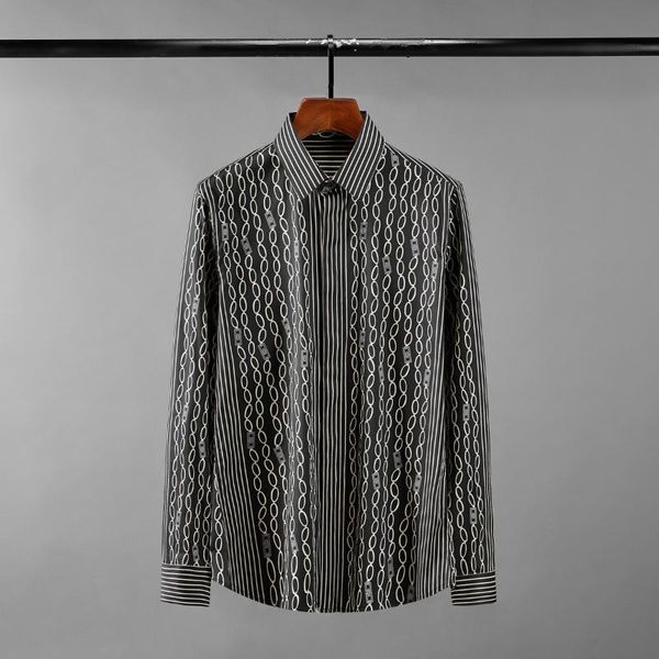 men's casual shirts cotton male luxury allover printed long sleeve mens dress fashion slim fit party man 4xl, White;black
men's casual shirts cotton male luxury allover printed long sleeve mens dress fashion slim fit party man 4xl, White;black