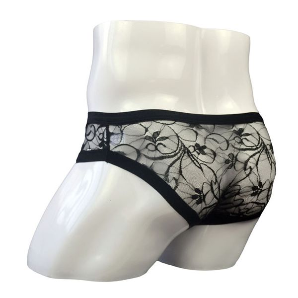 men's underwear lace sissy grid see-through mesh low waist breathable briefs sales, Black;white
men's underwear lace sissy grid see-through mesh low waist breathable briefs sales, Black;white