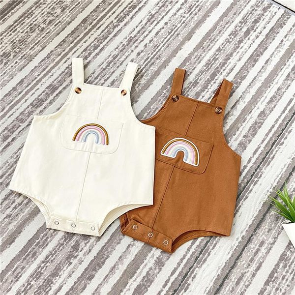rompers 0-24 months baby boys summer jumpsuit rainbow square neck sleeveless bodysuit with snaps for toddlers casual playsuit, Blue
rompers 0-24 months baby boys summer jumpsuit rainbow square neck sleeveless bodysuit with snaps for toddlers casual playsuit, Blue