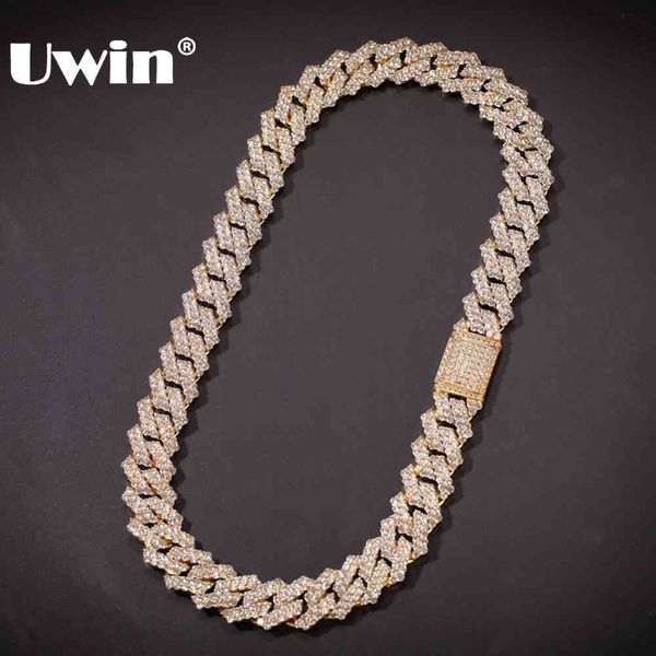 uwin hiphop 17mm micro paved cubic zirconia prong cubans link necklace women men jewelry luxury copper cz cuban chain x0509, Black
uwin hiphop 17mm micro paved cubic zirconia prong cubans link necklace women men jewelry luxury copper cz cuban chain x0509, Black