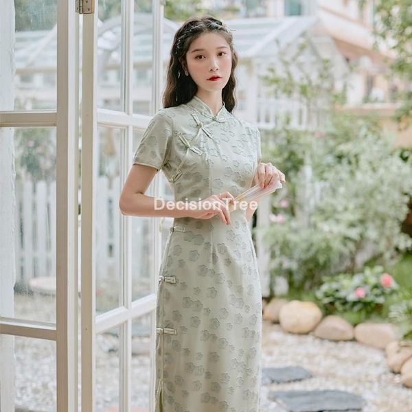 ethnic clothing 2021 elegant cheongsam dress satin qipao classic short sleeve novelty print oriental chinese party, Red
ethnic clothing 2021 elegant cheongsam dress satin qipao classic short sleeve novelty print oriental chinese party, Red